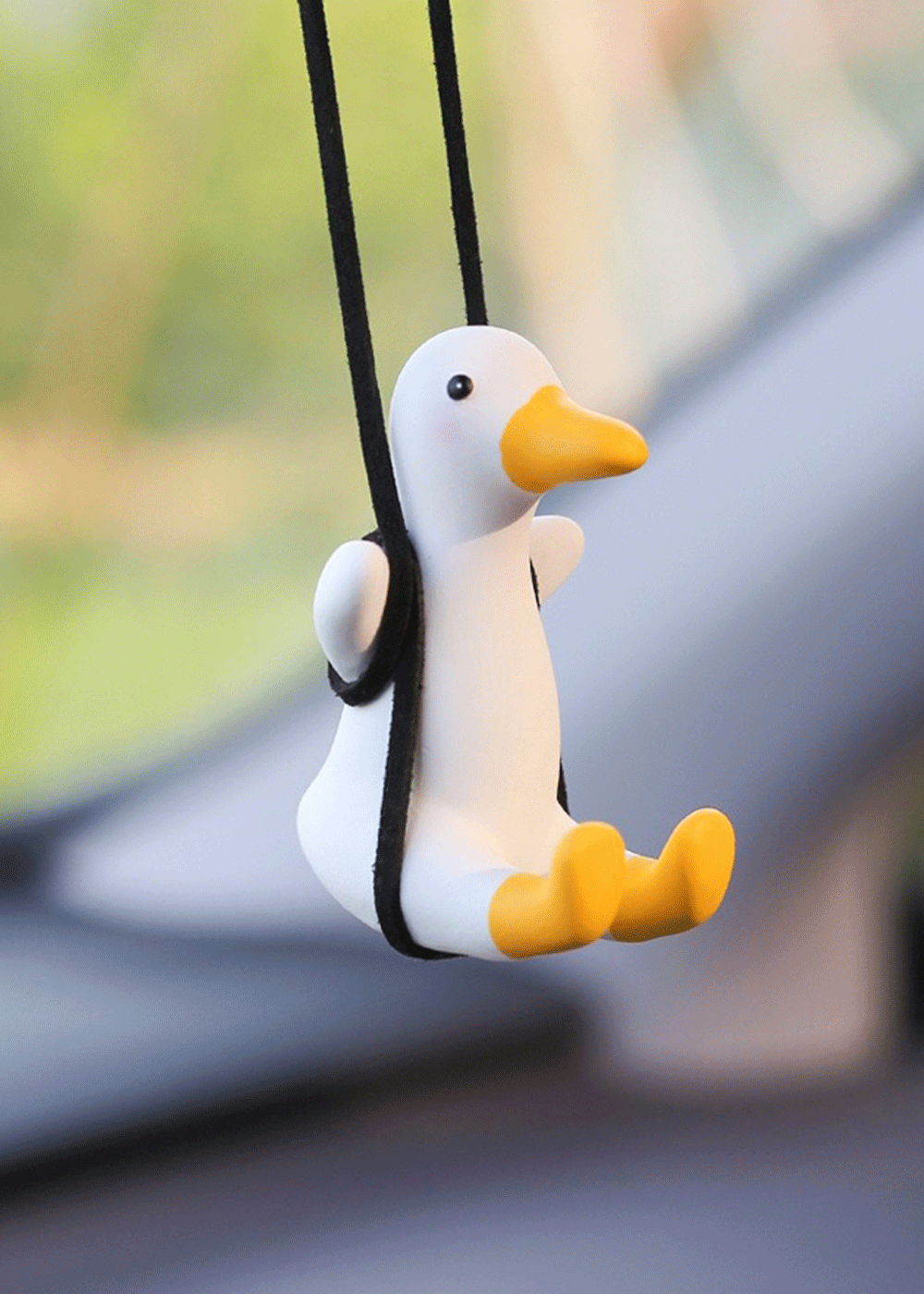 Swinging quack duck plaster air freshener